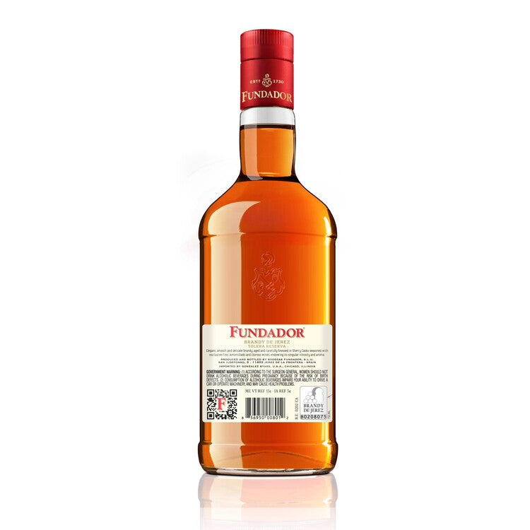 Fundador Brandy De Jerez Solera Reserva Sherry Cask 80 - 750ML