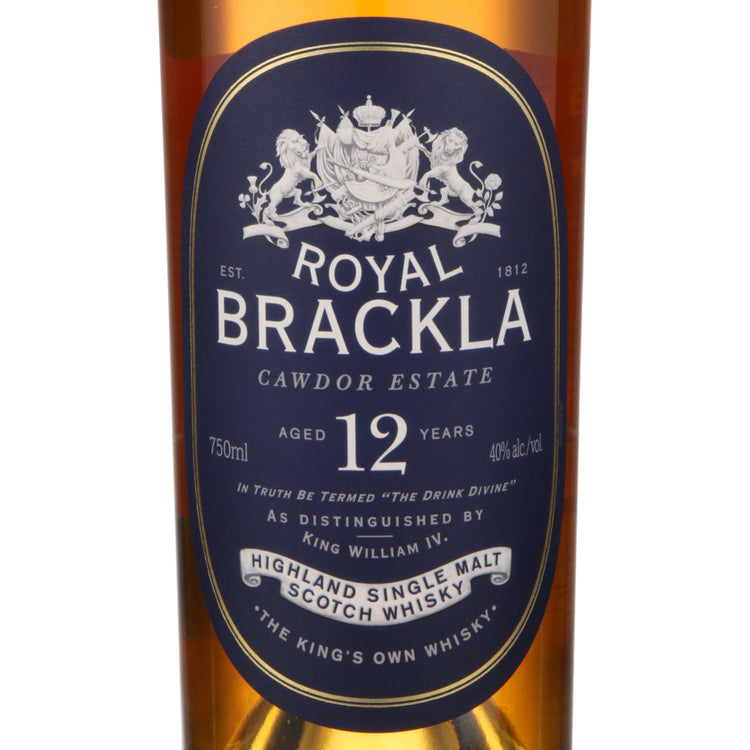Royal Brackla Single Malt Scotch Sherry Cask Finish Oloroso 12 Yr 92 - 750ML - Front Label