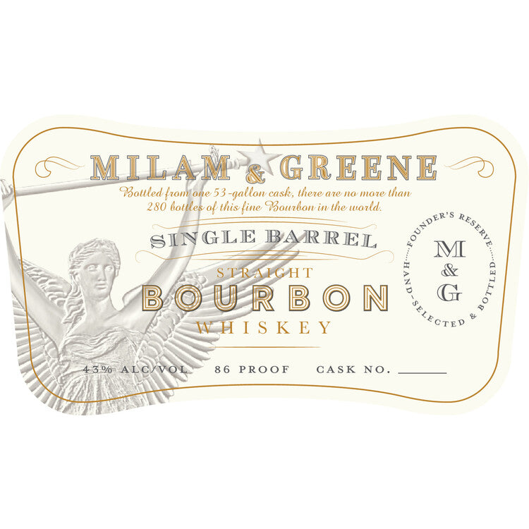 Milam & Greene Straight Bourbon Single Barrel 86 - 750ML