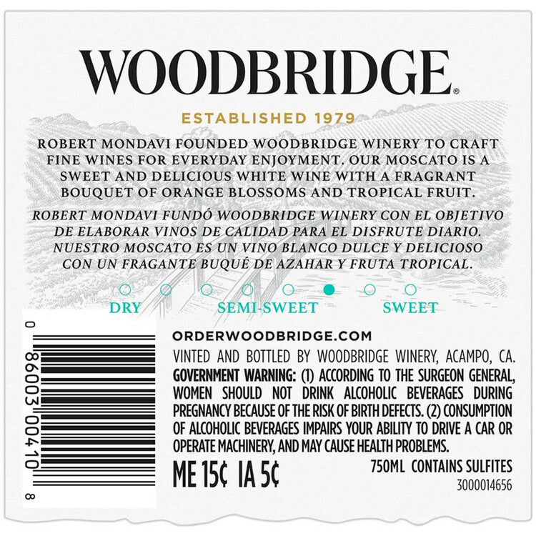 Woodbridge Moscato California - 750ML