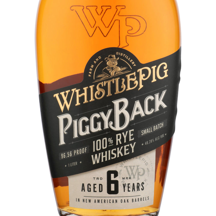 Whistlepig Rye Whiskey Piggyback In New American Oak Barrels 6 Yr 96.5 - 1.0L
