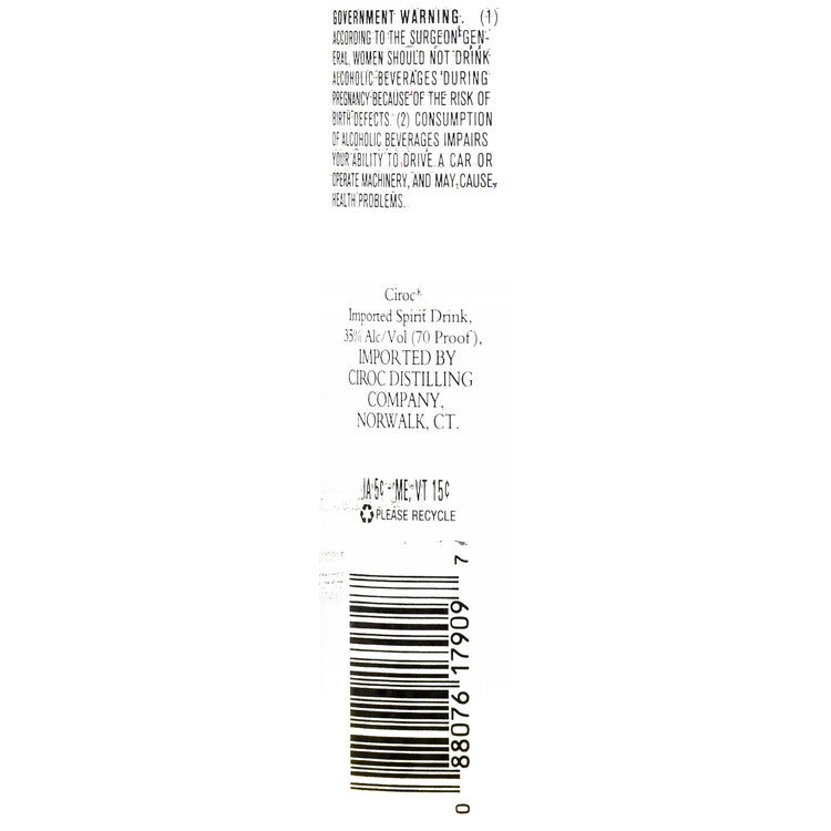 Ciroc Pineapple Flavored Vodka 70 - 1.0L