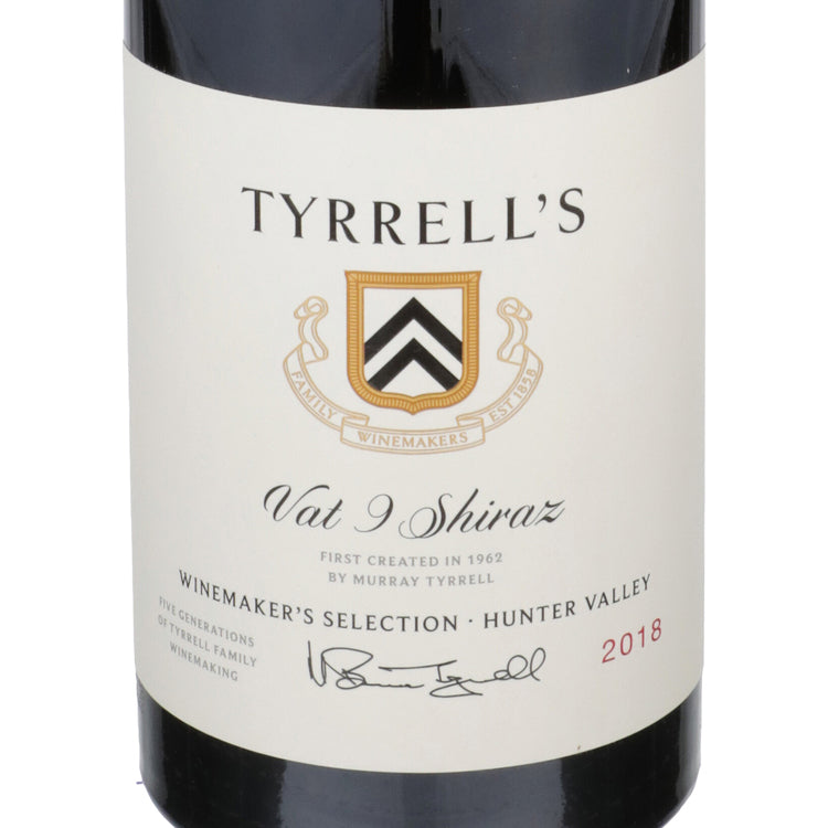 Tyrrell'S Wines Shiraz Vat 9 Hunter Valley 2018 - 750ML