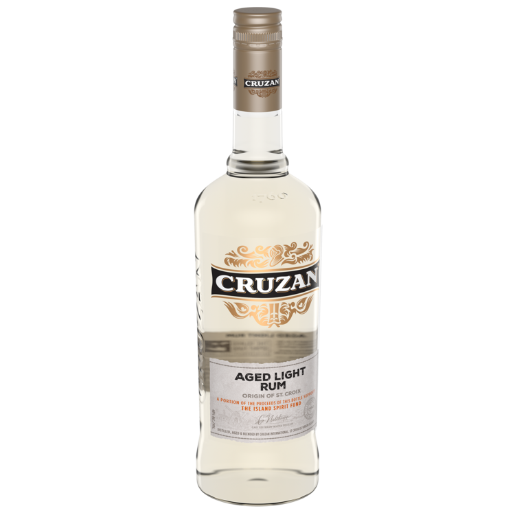 Cruzan Light Rum Aged 80 - 750ML - Front Label