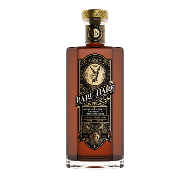 Rare Hare American Whiskey Finished With French Oak Staves 15 Yr 100 - 700ML