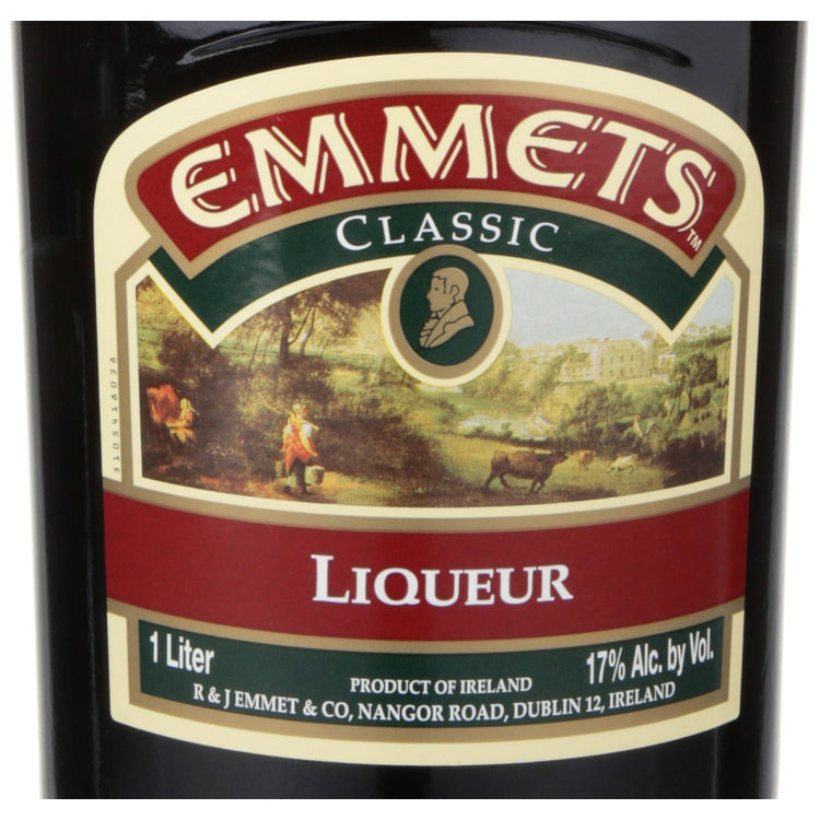 Emmets Irish Cream Liqueur 34 - 1.0L - Front Label