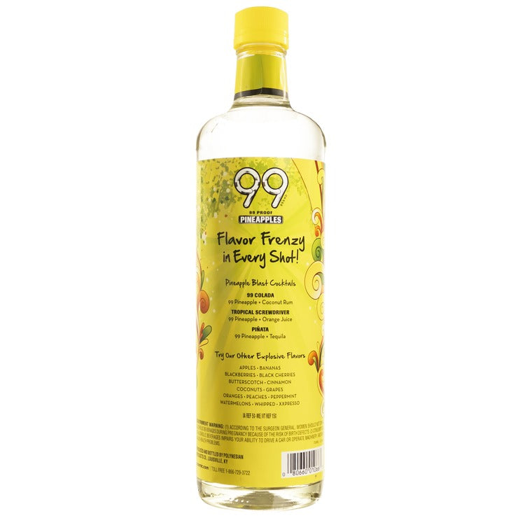 99 Brand Pineapple Schnapps 99 - 750ML - Back