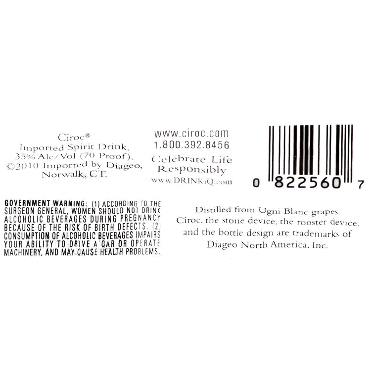 Ciroc Coconut Flavored Vodka 70 - 50ML