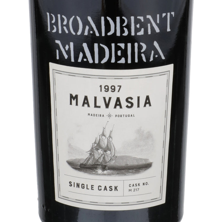 Broadbent Madeira Malvasia Single Cask No. M 217 1997 Wood Box - 500ML