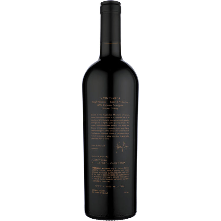 V. Vineyards Cabernet Sauvignon Sonoma County 2017 - 750ML