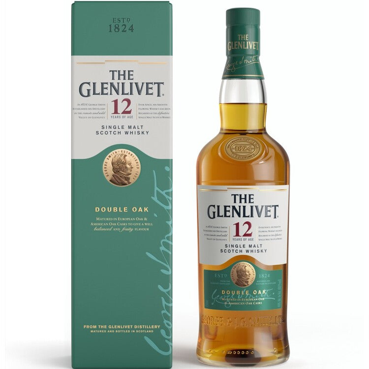 The Glenlivet Single Malt Scotch 12 Yr 80 With Carton - 750ML