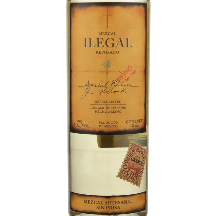 Ilegal Mezcal Reposado 80 - 375ML - Front Label