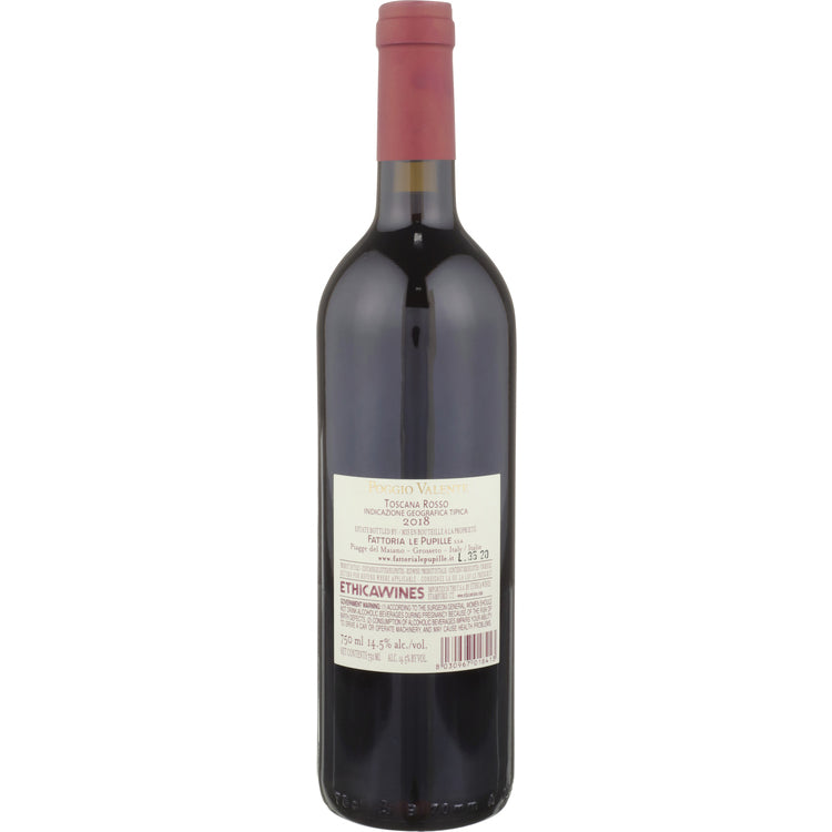 Fattoria Le Pupille Morellino Di Scansano Poggio Valente 2018 - 750ML