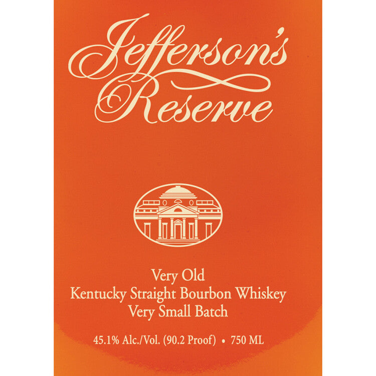 Jefferson's Straight Bourbon Reserve 90.2 W/ Holiday Hangtag - 750ML - Front Label