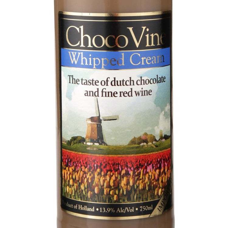 Chocovine Chocolate & Whipped Cream Flavored Wine - 750ML - Front Label