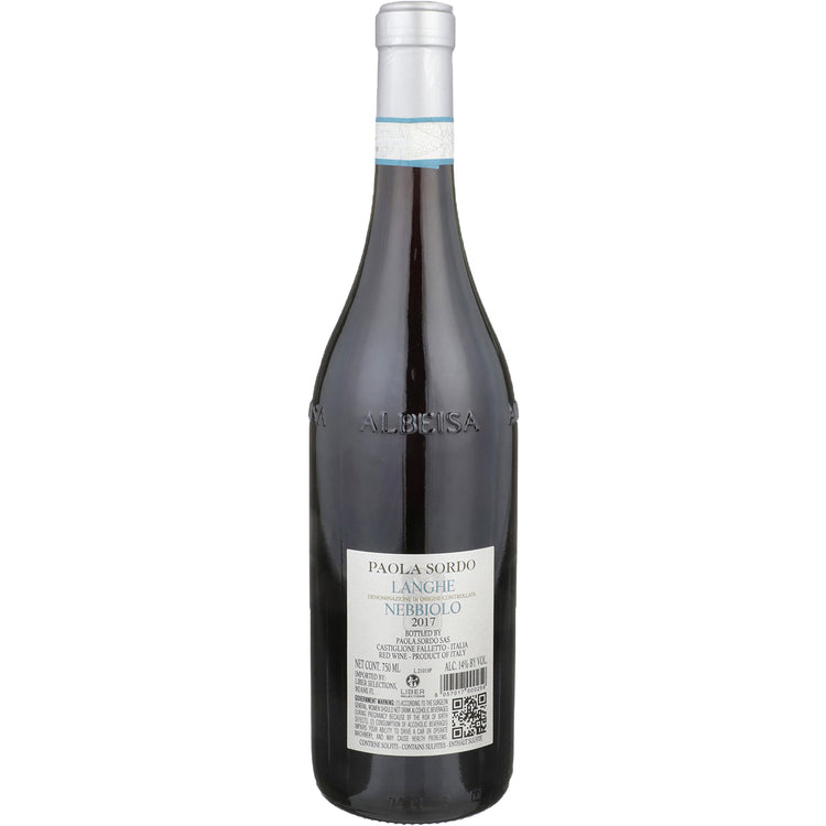 Paola Sordo Nebbiolo D'Alba 2017 - 750ML