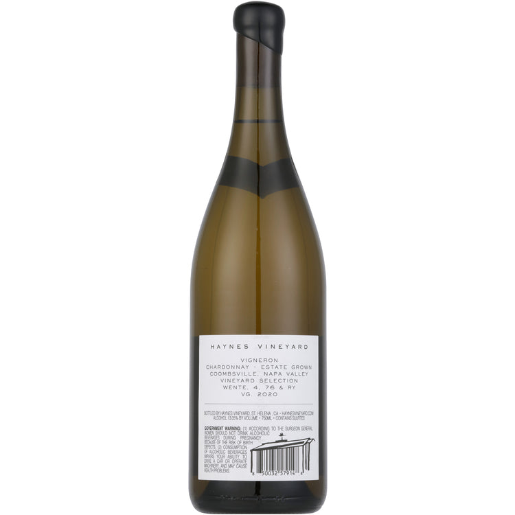 Haynes Vineyard Chardonnay Vigneron Coombsville 2020 - 750ML