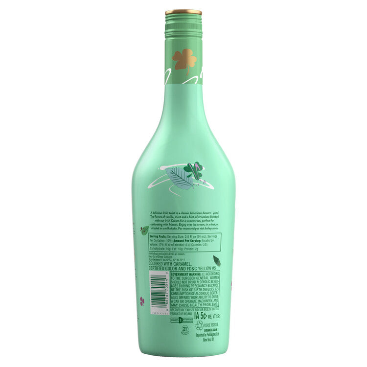 Baileys Cream Liqueur Vanilla Mint Shake Limited Edition 34 - 750ML