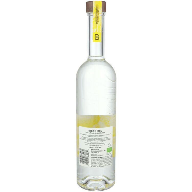 Belvedere Organic Infusions Lemon & Basil Flavored Vodka 80 - 1.0L