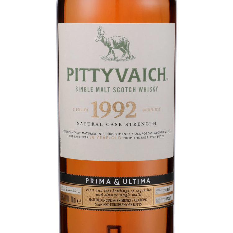 Pittyvaich Single Malt Scotch Natural Cask Strength 1992 Prima Ultima - 700ML