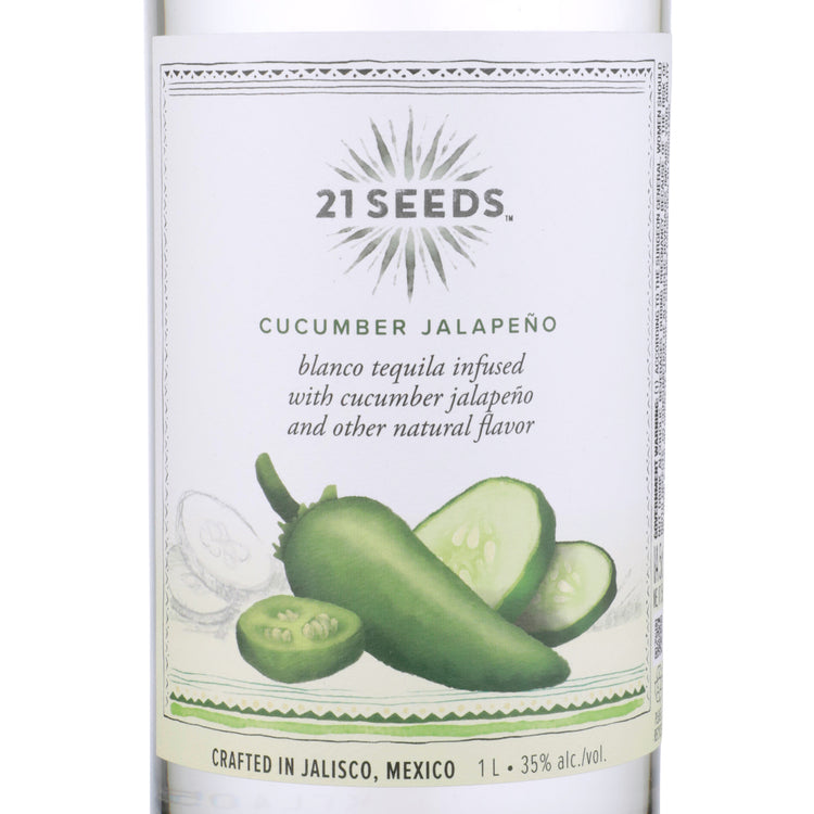 21 Seeds Cucumber Jalapeno Infused Blanco Tequila Flavored Tequila 70 - 1.0L