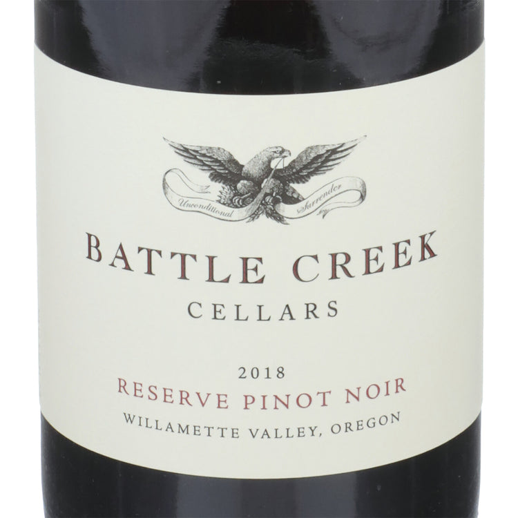 Battle Creek Cellars Pinot Noir Reserve Willamette Valley 2018 - 750ML