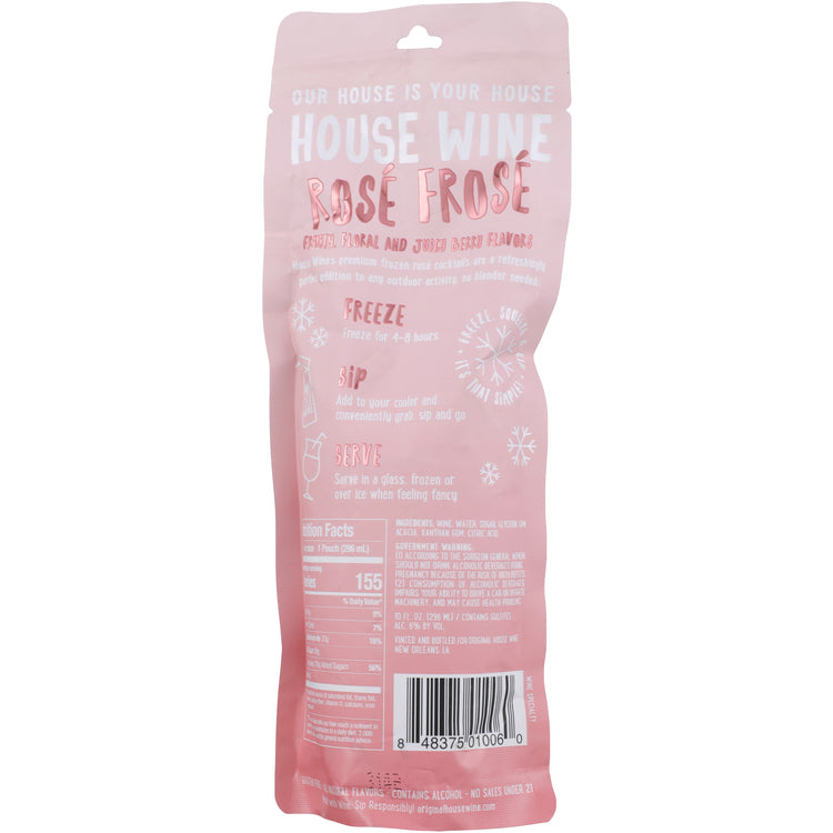 House Wine Rainbow Rose Frose Wine Based Cocktail - 296ML