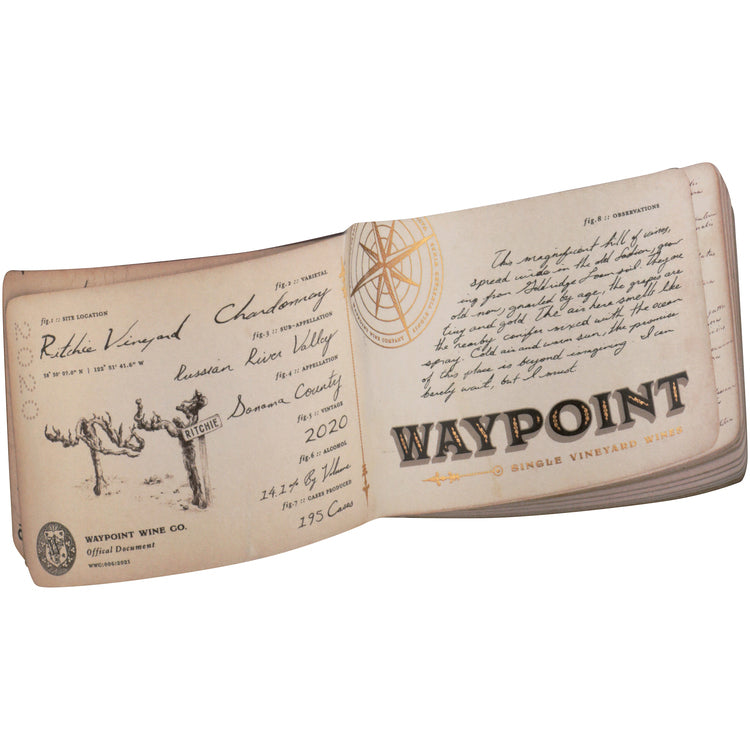 Waypoint Chardonnay Ritchie Vineyard Russian River Valley 2020 - 750ML