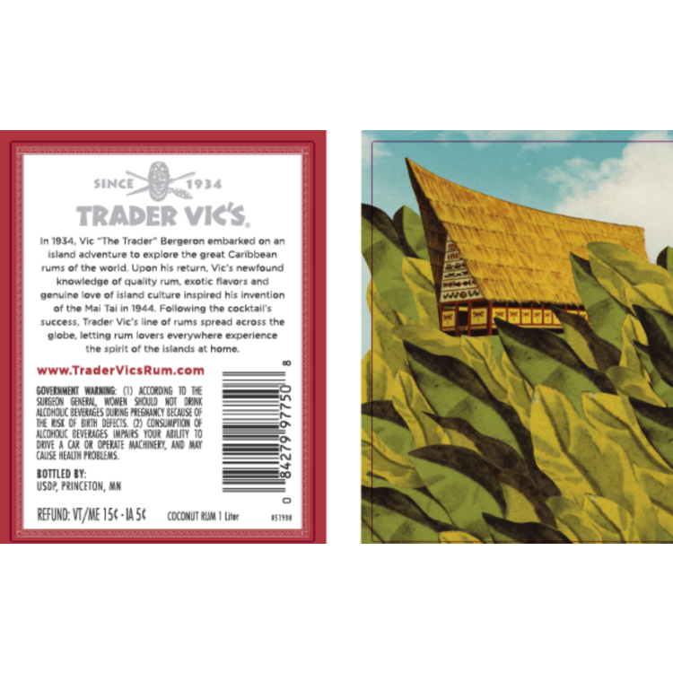 Trader Vic'S Coconut Flavored Rum 42 - 1.0L