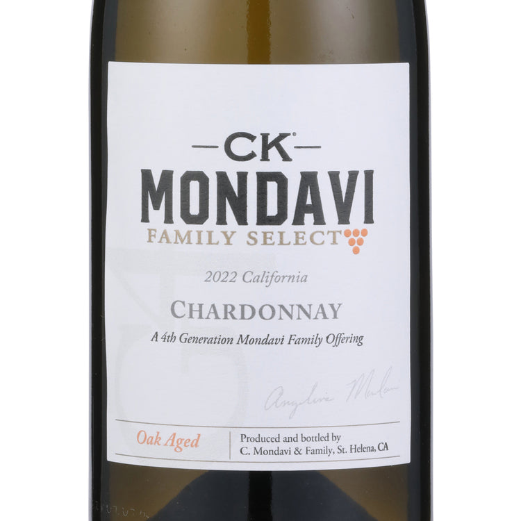 Ck Mondavi Chardonnay G4 Oak Aged Family Select California - 750ML