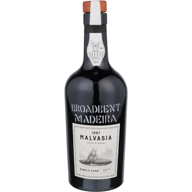 Broadbent Madeira Malvasia Single Cask No. M 217 1997 Wood Box - 500ML