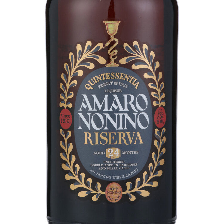 Nonino Amaro Quintessentia Riserva 70 - 750ML - Front Label