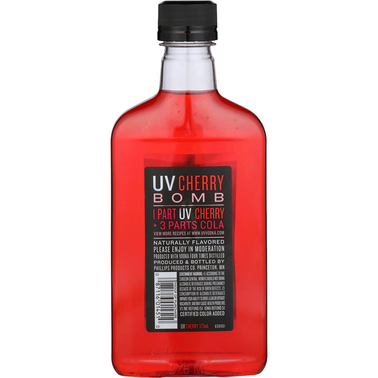 Uv Cherry Flavored Vodka 60 - 375ML