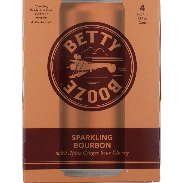 Betty Booze Sparkling Bourbon Apple Ginger Sour Cherry Cocktail - 355ML