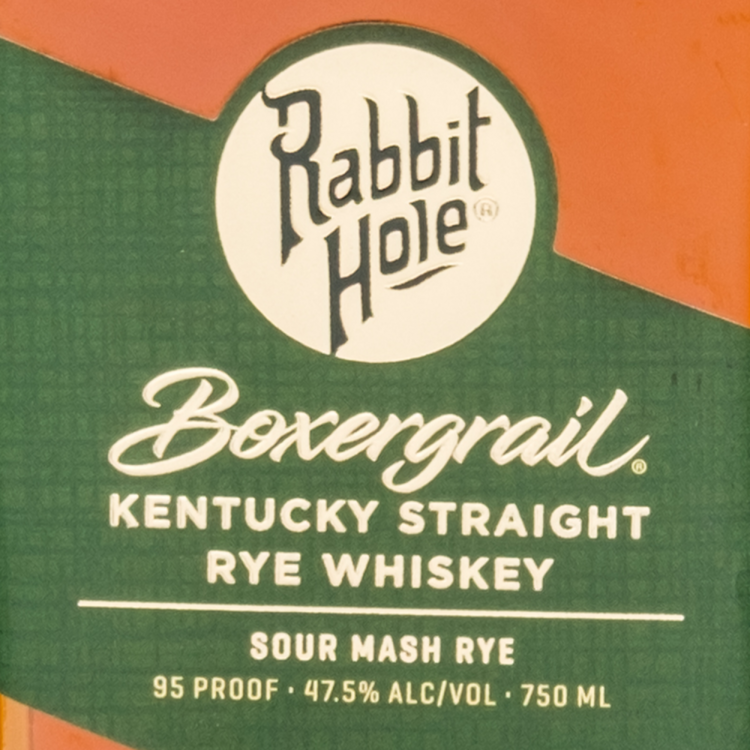 Rabbit Hole Straight Rye Whiskey Boxergrail 95 - 750ML