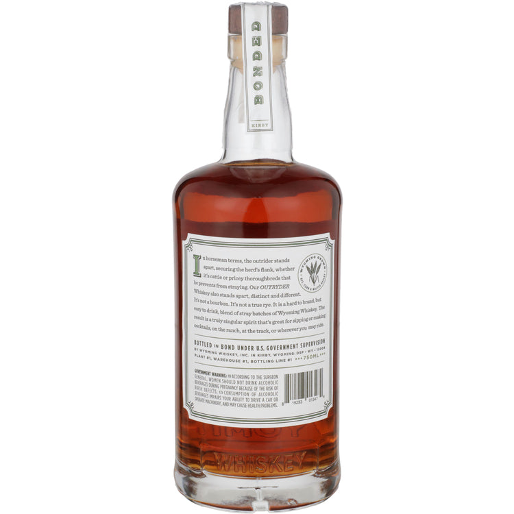 Wyoming Whiskey Straight Whiskey Outryder Bottled In Bond 100 - 750ML