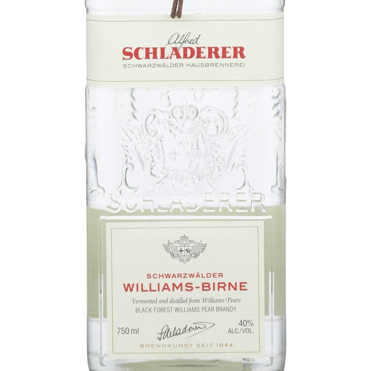 Alfred Schladerer Schwarzwalder Williamsbirne 80 - 750ML - Front Label