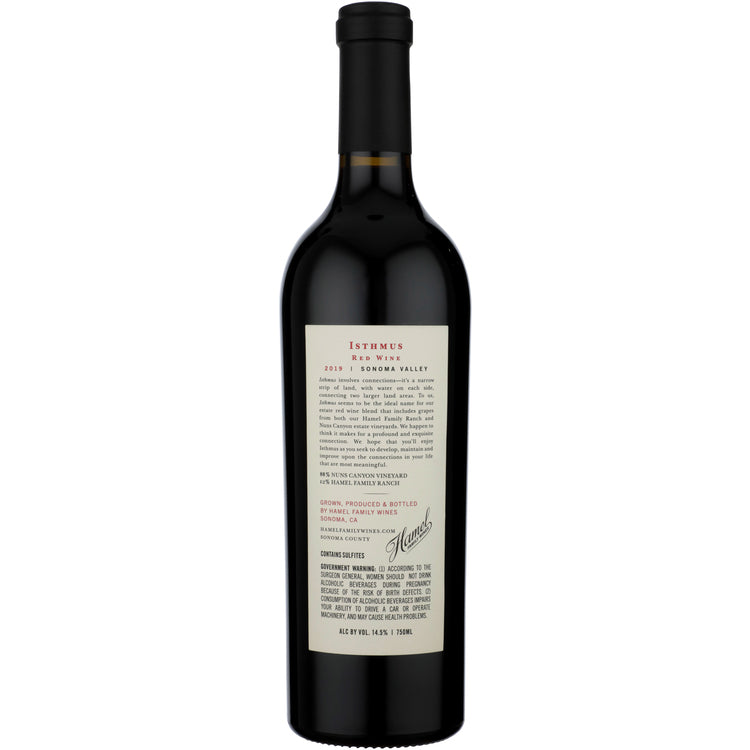 Hamel Family Wines Red Wine Isthmus Sonoma Valley 2019 - 750ML