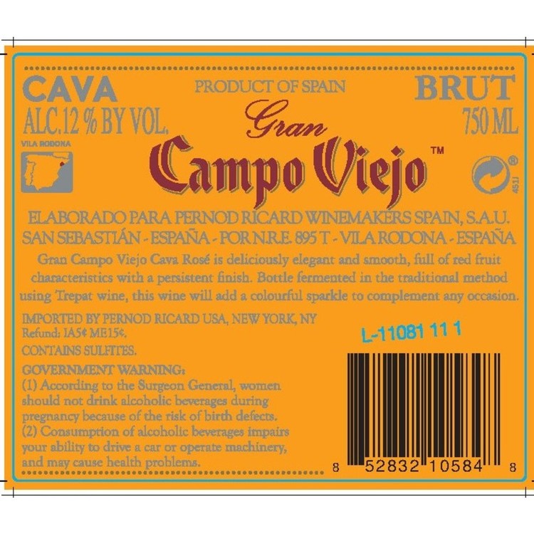 Campo Viejo Cava Brut Rose - 750ML