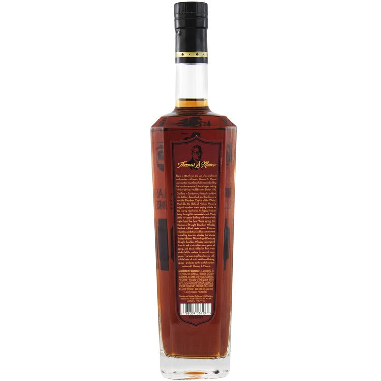 Thomas S. Moore Straight Bourbon Extended Cask Finish Port Casks 98.9 - 750ML - Back