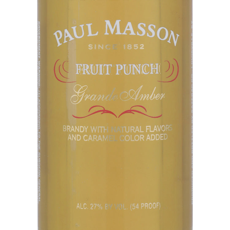 Paul Masson Fruit Punch Flavored Brandy Grande Amber 54 - 50ML - Front Label