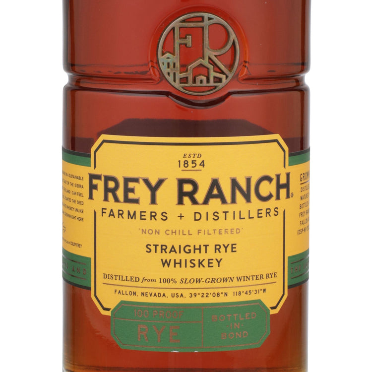 Frey Ranch Rye Whiskey Bottled In Bond 5 Yr 100 - 750ML - Front Label