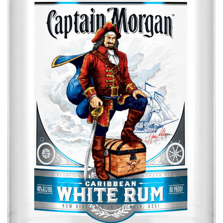 Captain Morgan Light Rum Signature White Caribbean Rum 80 - 1.75L