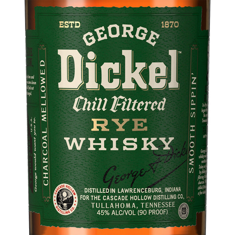 George Dickel Rye Whiskey Small Batch 90 - 1.0L