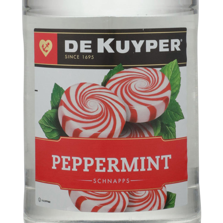 Dekuyper Blustery Peppermint Schnapps Burst 60 - 1.75L - Front Label