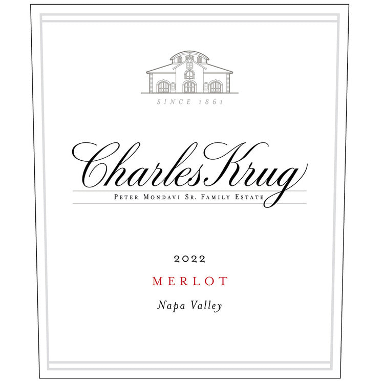 Charles Krug Merlot Napa Valley 2022 - 750ML