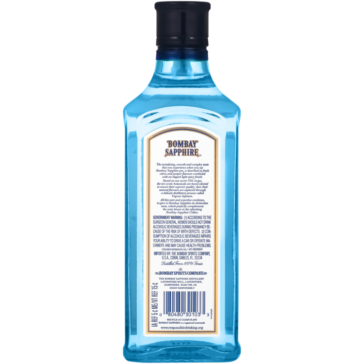 Bombay London Dry Gin Sapphire 94 - 375ML
