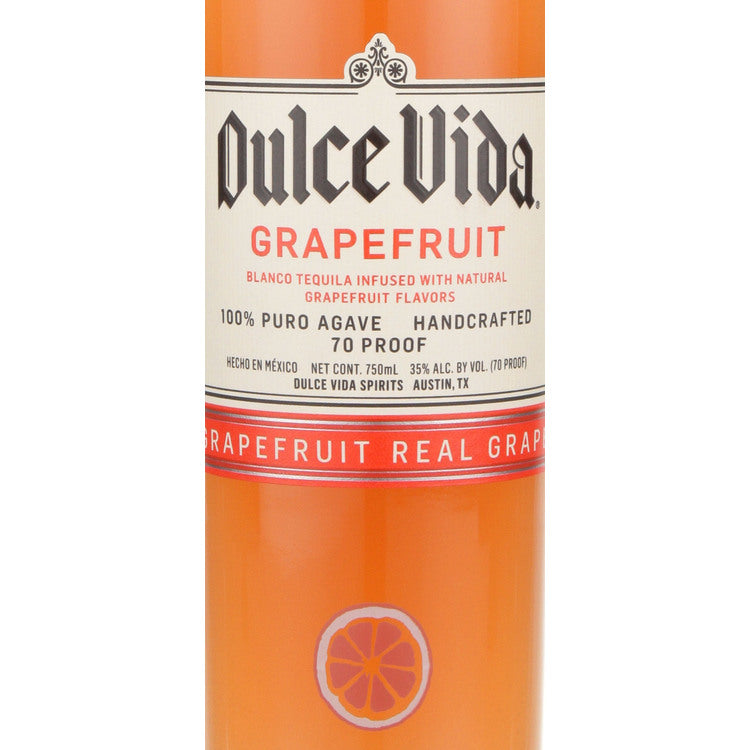 Dulce Vida Grapefruit Flavored Tequila 70 - 375ML - Front Label