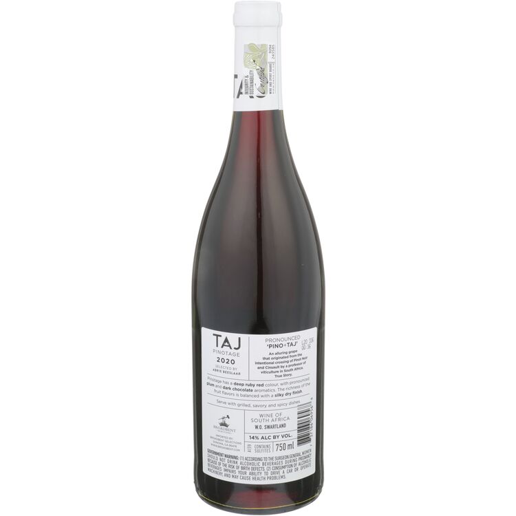 Beeslar Pinotage Taj Swartland 2020 - 750ML