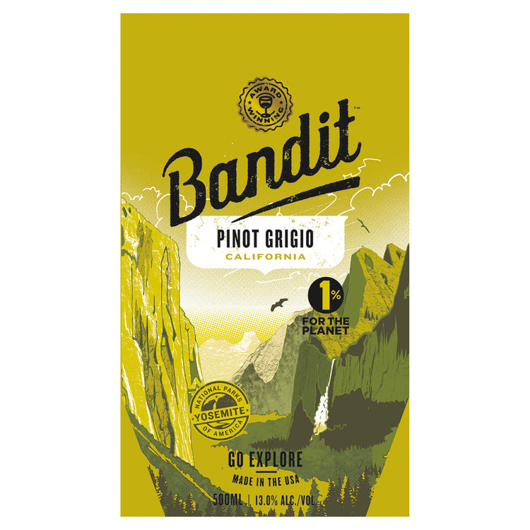 Bandit Pinot Grigio California - 500ML - Front Label